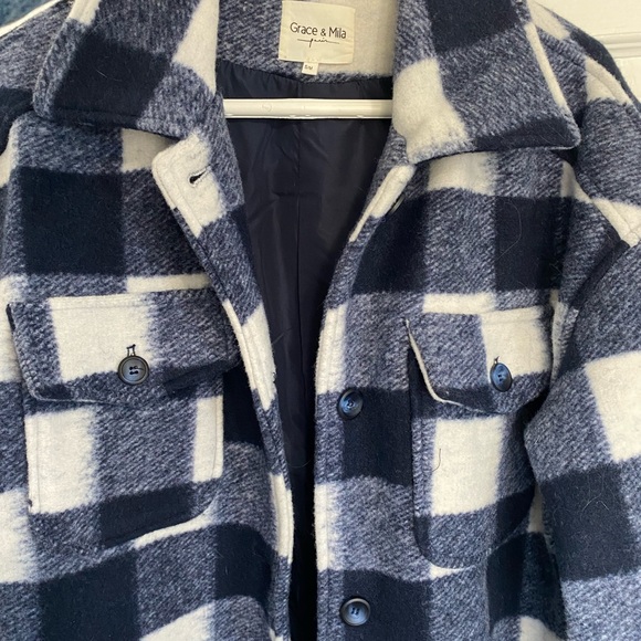 Grace & Mila Plaid Shacket - Picture 2 of 2